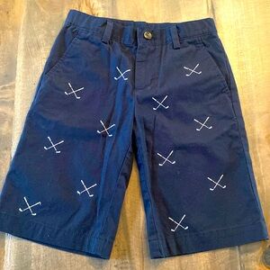 BROOKS BROTHERS boys golf club print shorts
